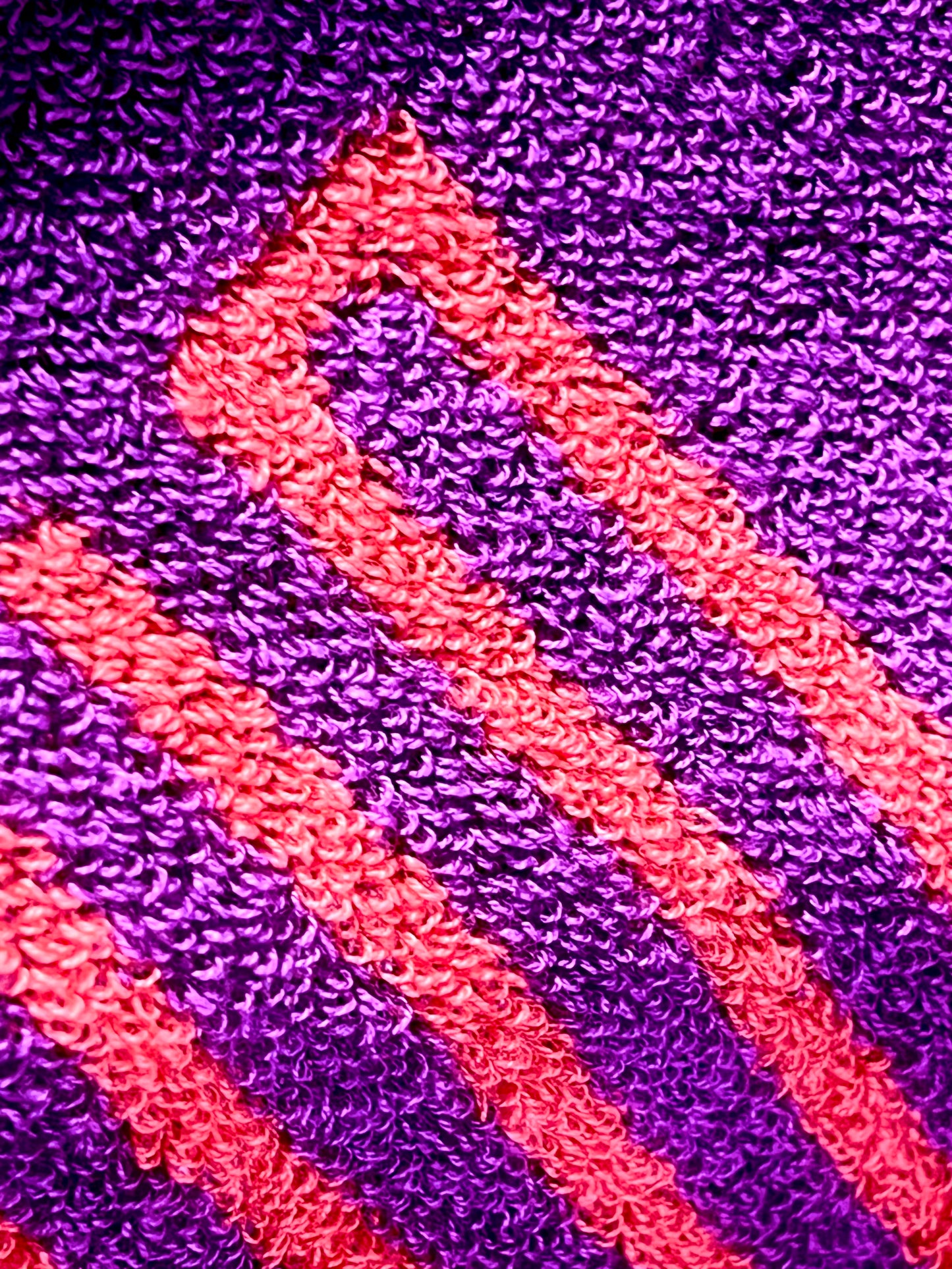 Banded Jacquard Towel PURPLE