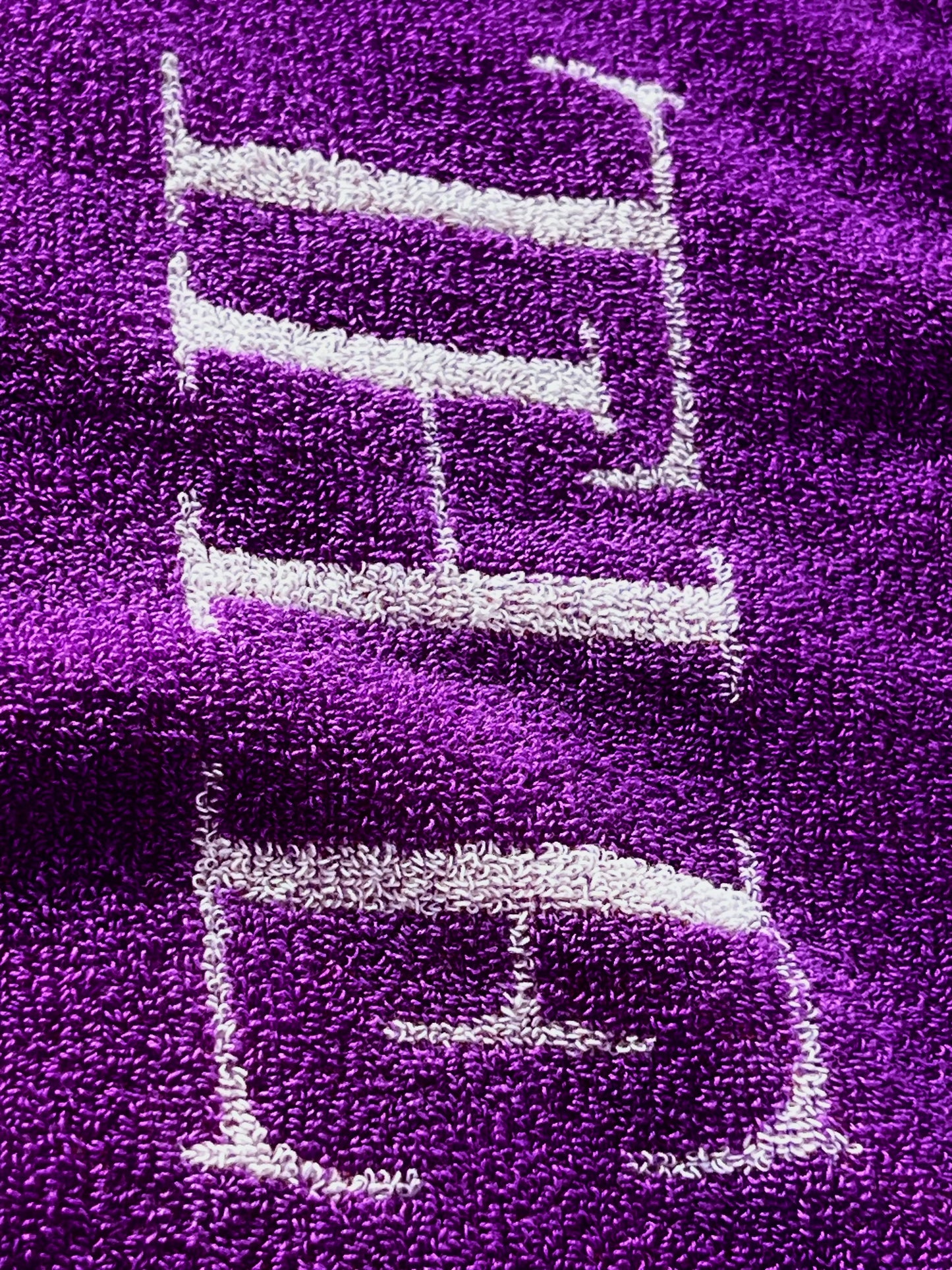Banded Jacquard Towel PURPLE