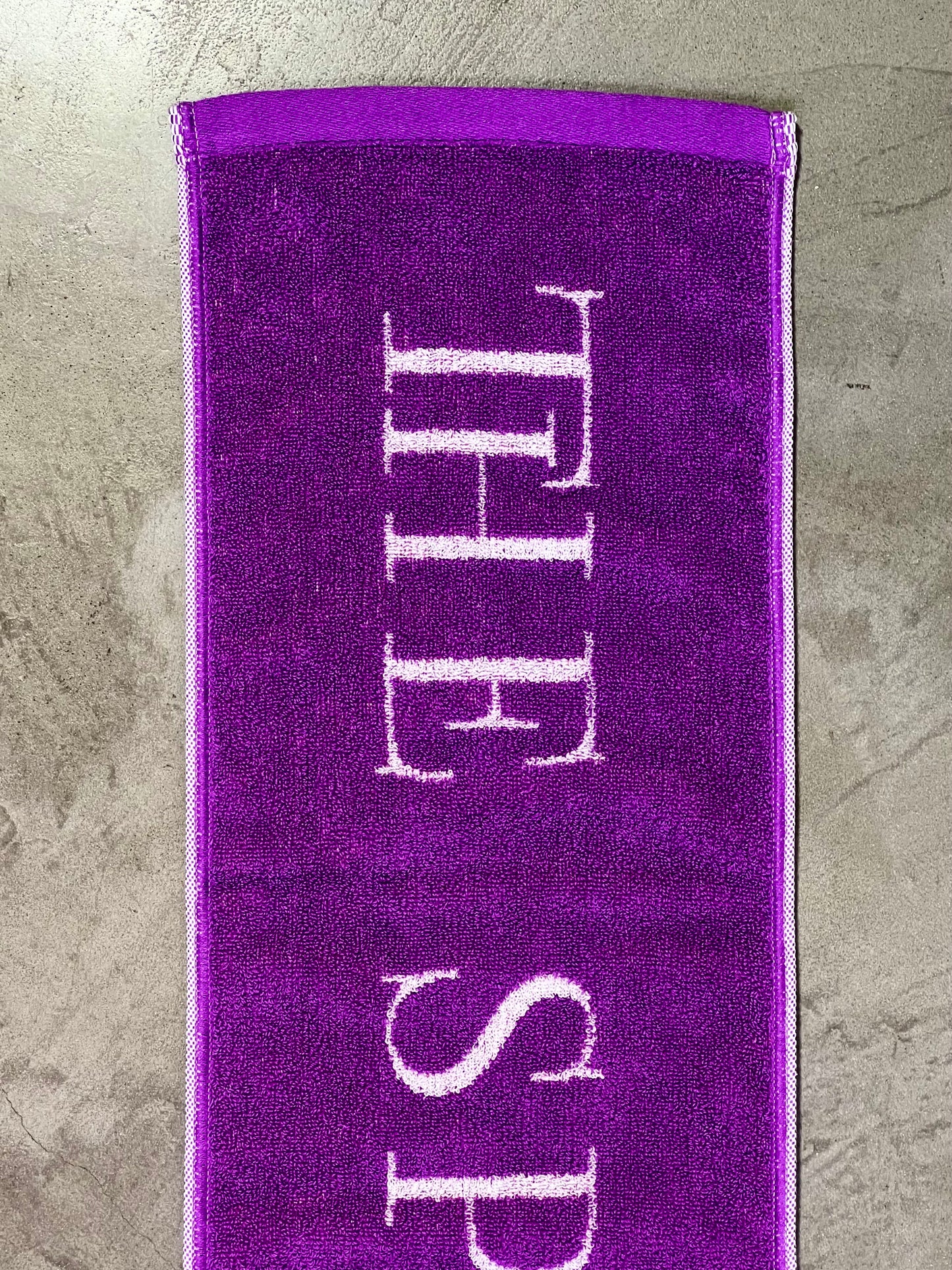 Banded Jacquard Towel PURPLE