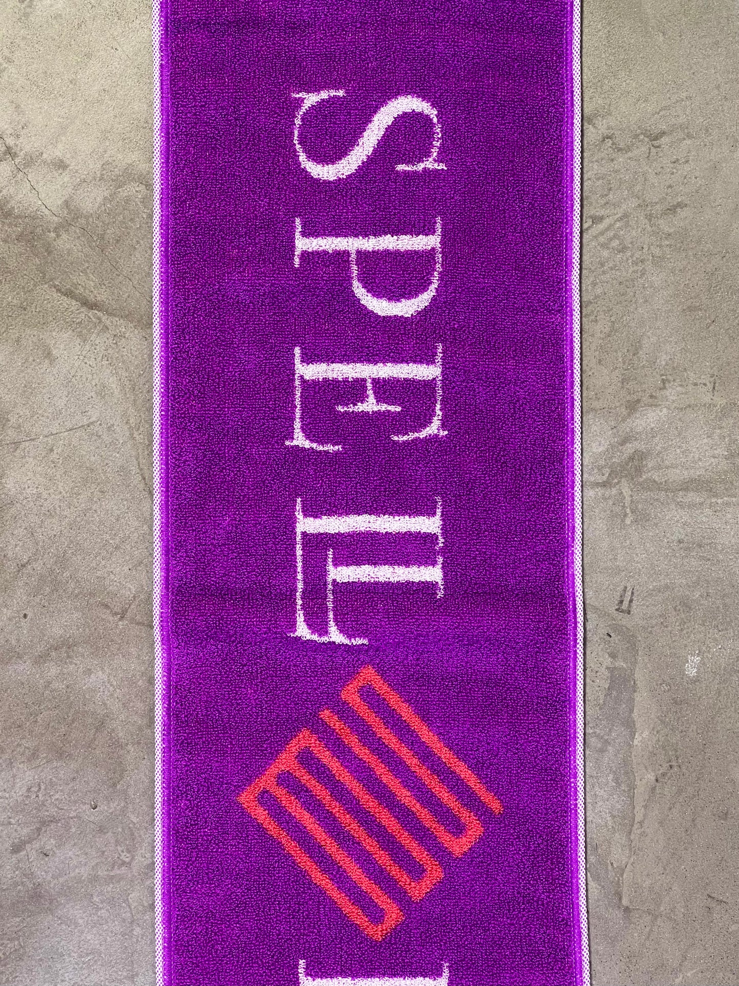 Banded Jacquard Towel PURPLE