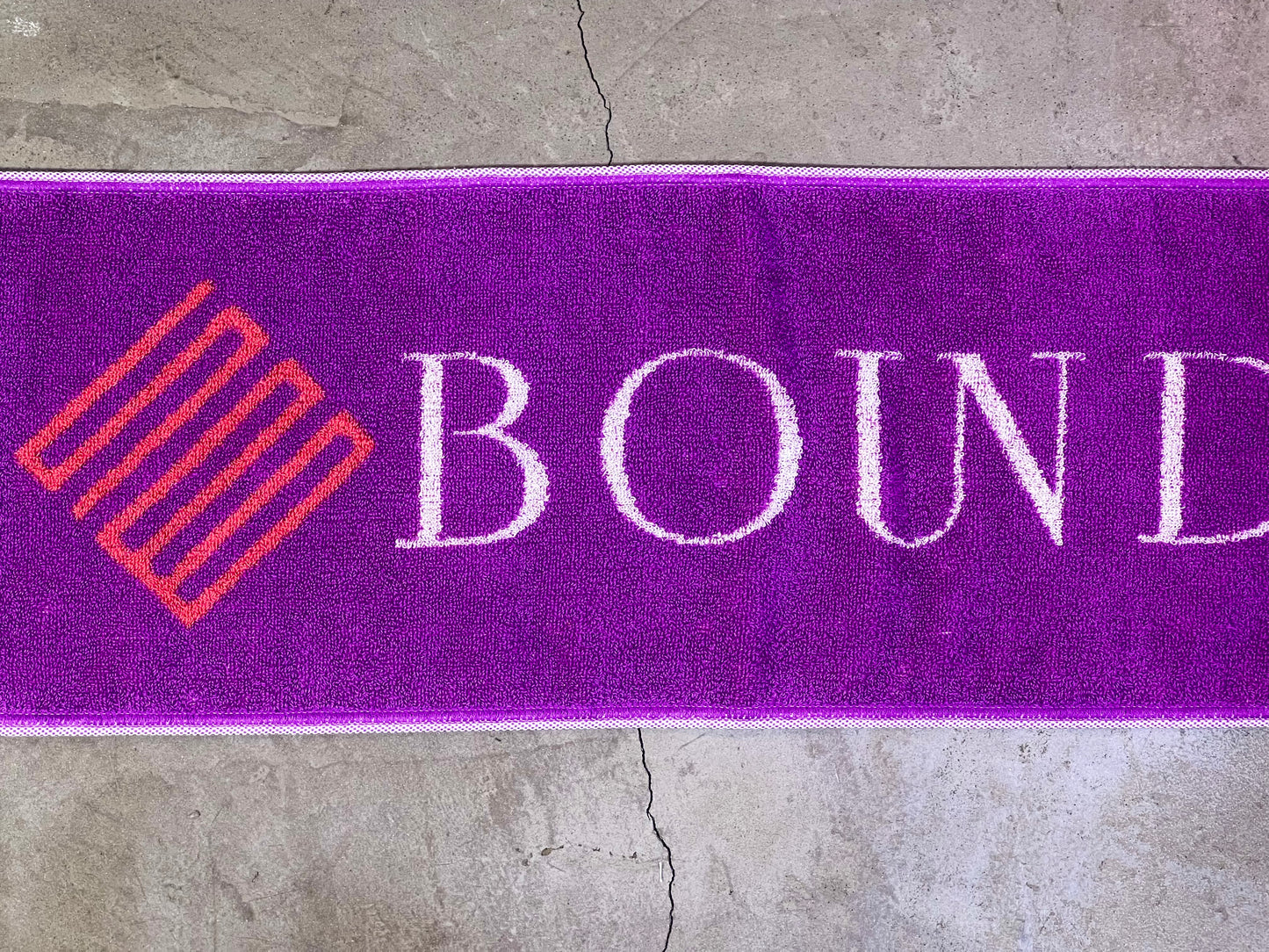 Banded Jacquard Towel PURPLE