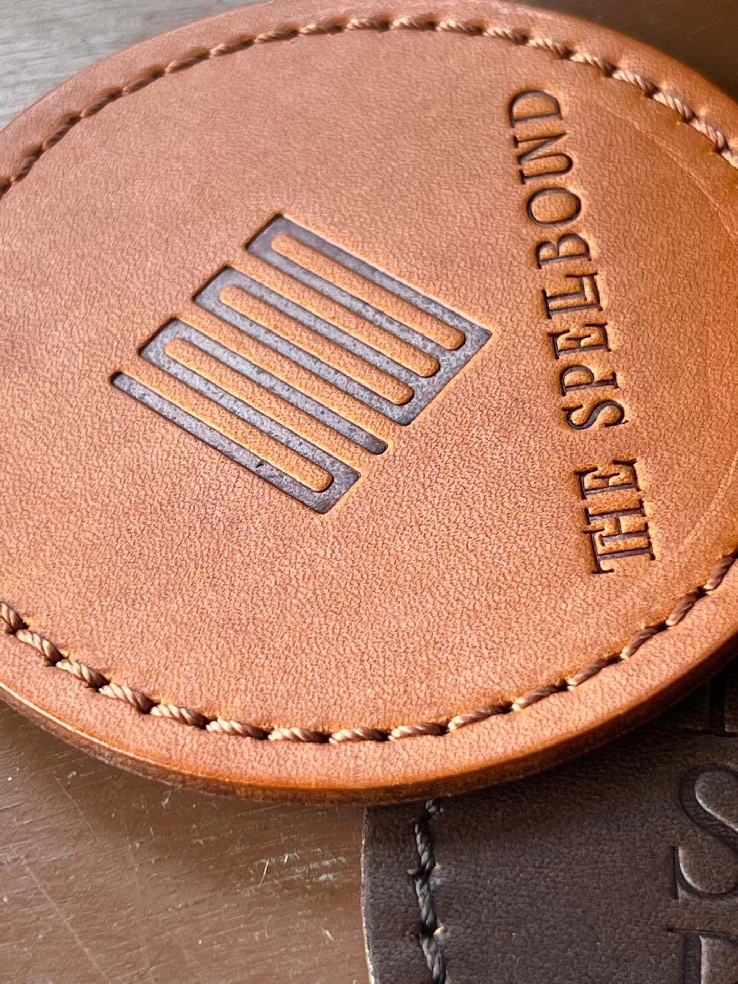 THE SPELLBOUND Original leather coaster