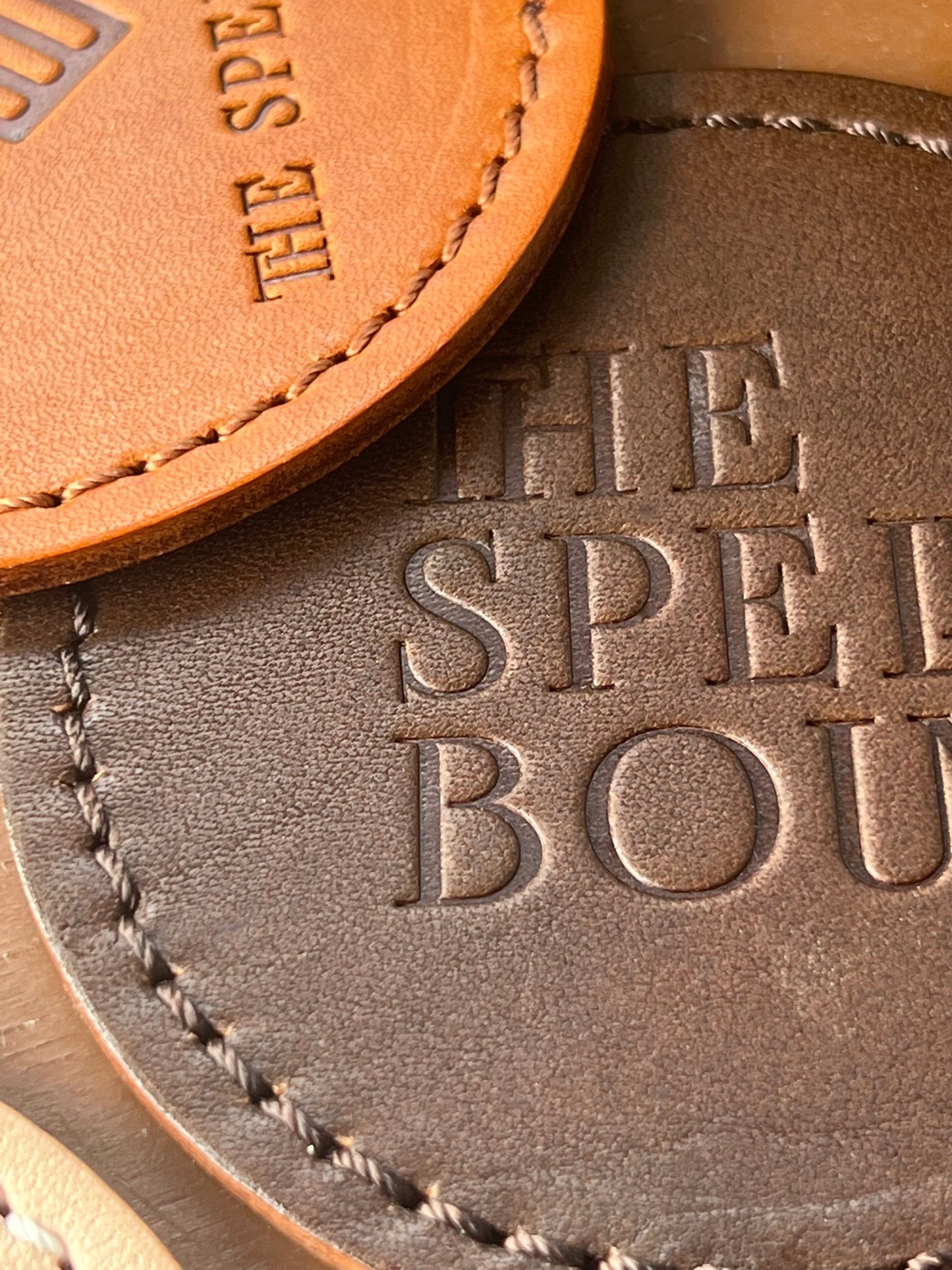 THE SPELLBOUND Original leather coaster