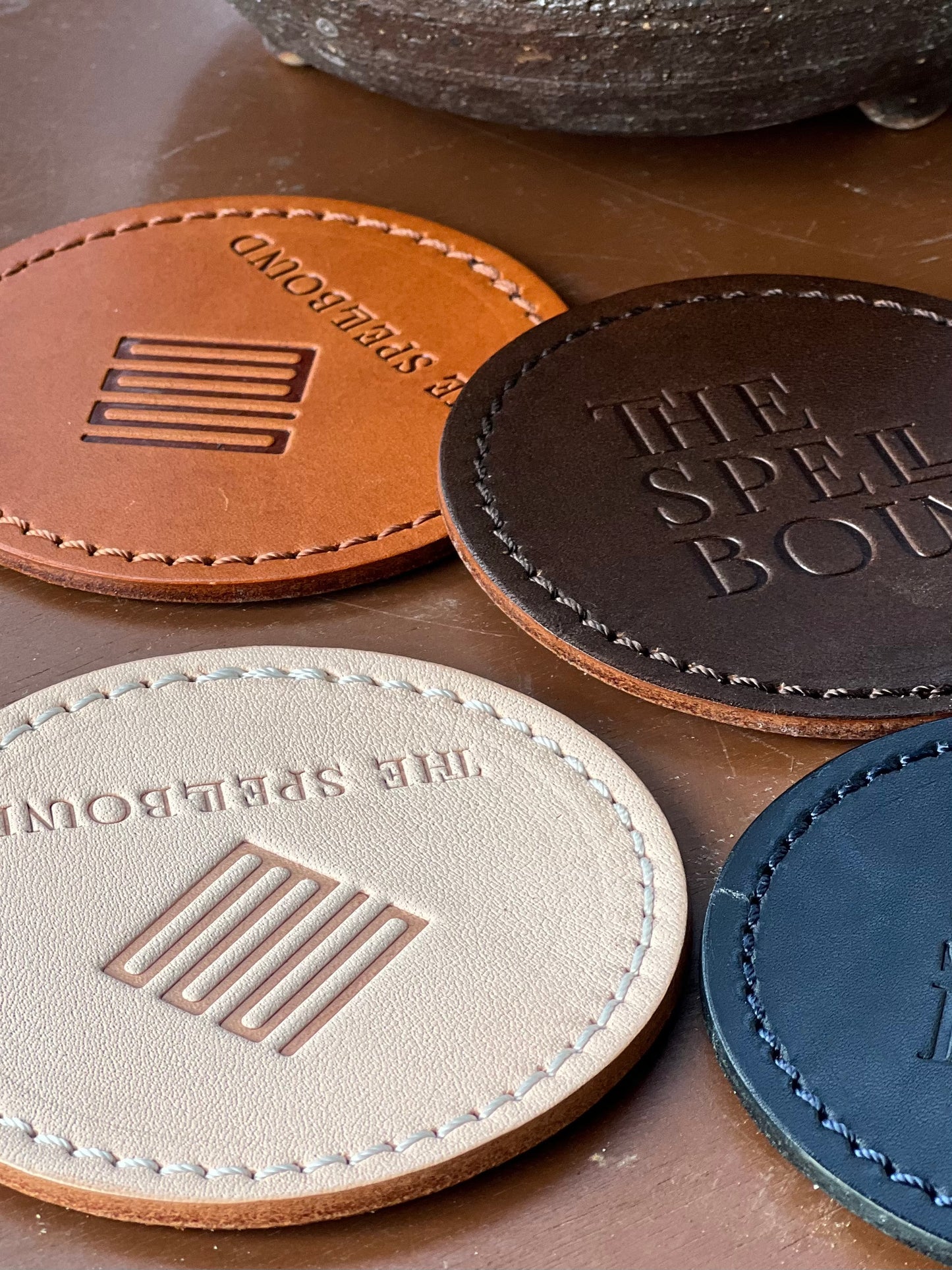 THE SPELLBOUND Original leather coaster