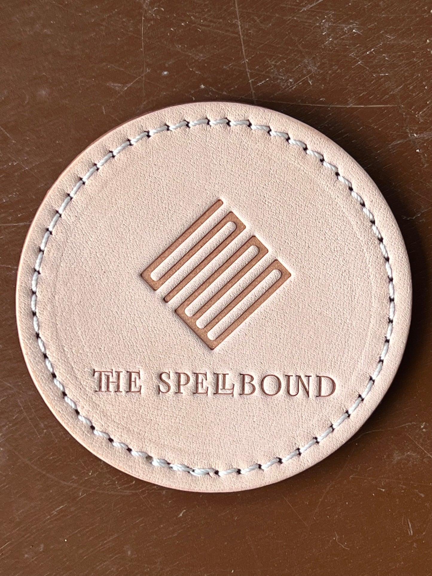THE SPELLBOUND Original leather coaster