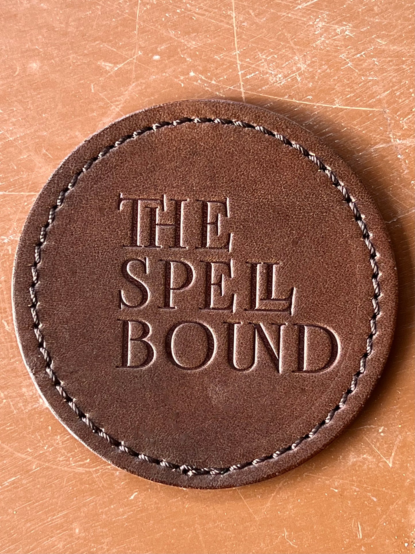 THE SPELLBOUND Original leather coaster