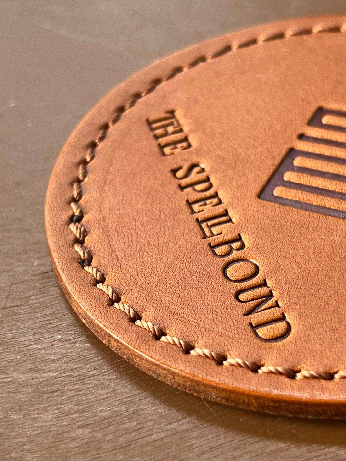 THE SPELLBOUND Original leather coaster