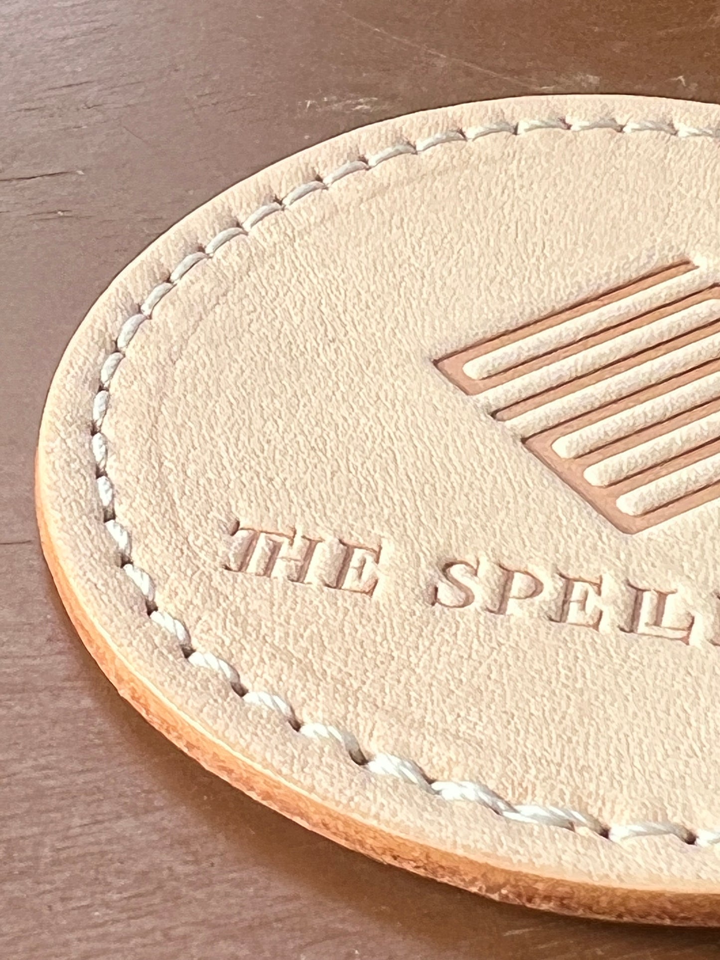 THE SPELLBOUND Original leather coaster