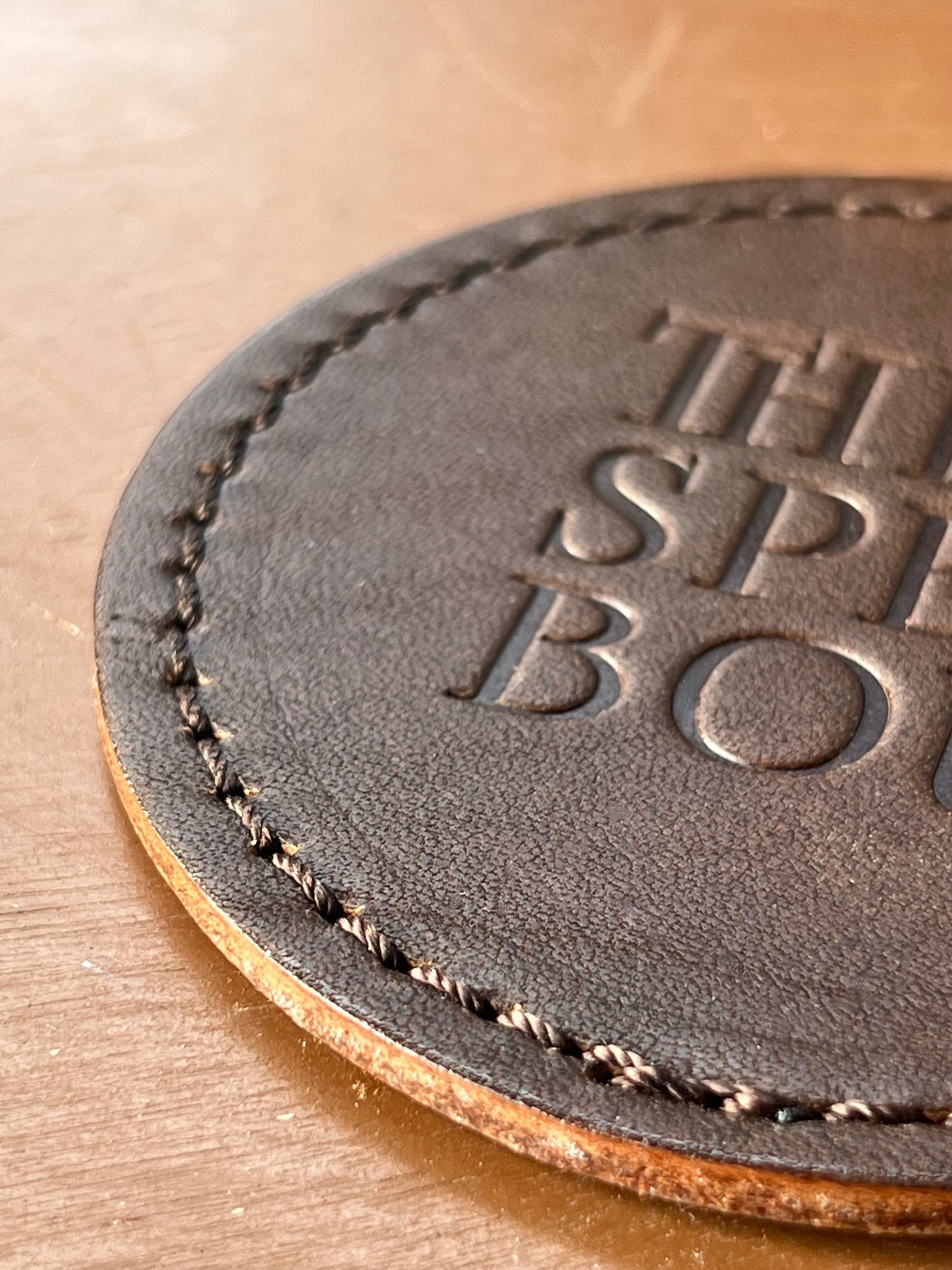 THE SPELLBOUND Original leather coaster