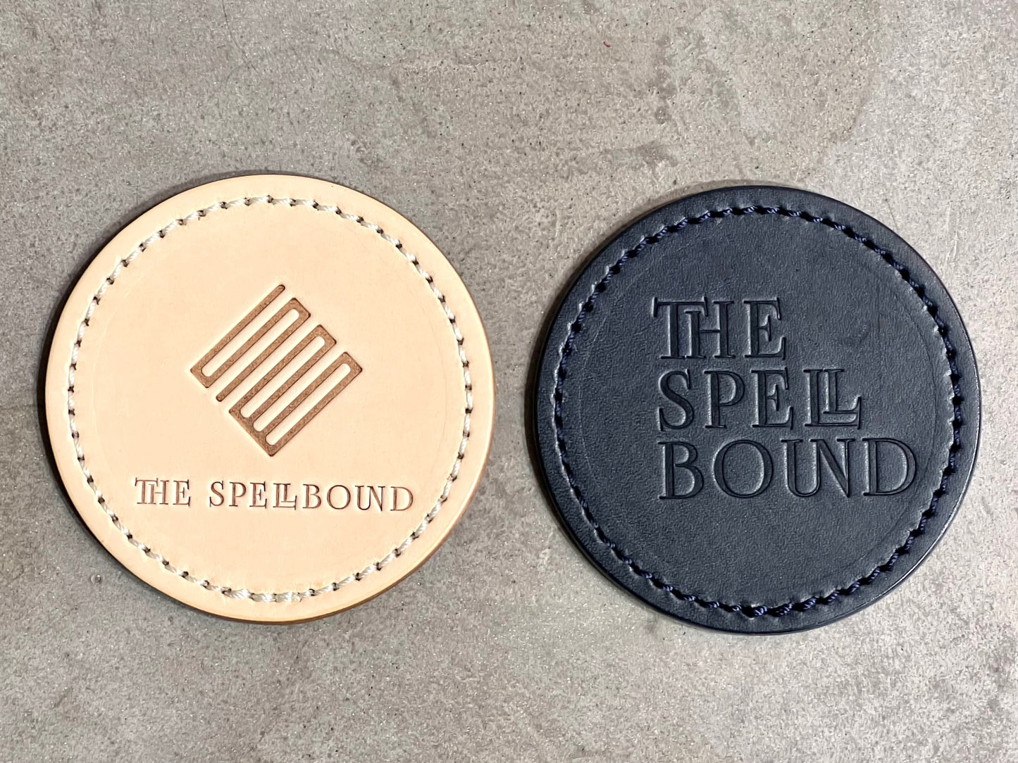 THE SPELLBOUND Original leather coaster