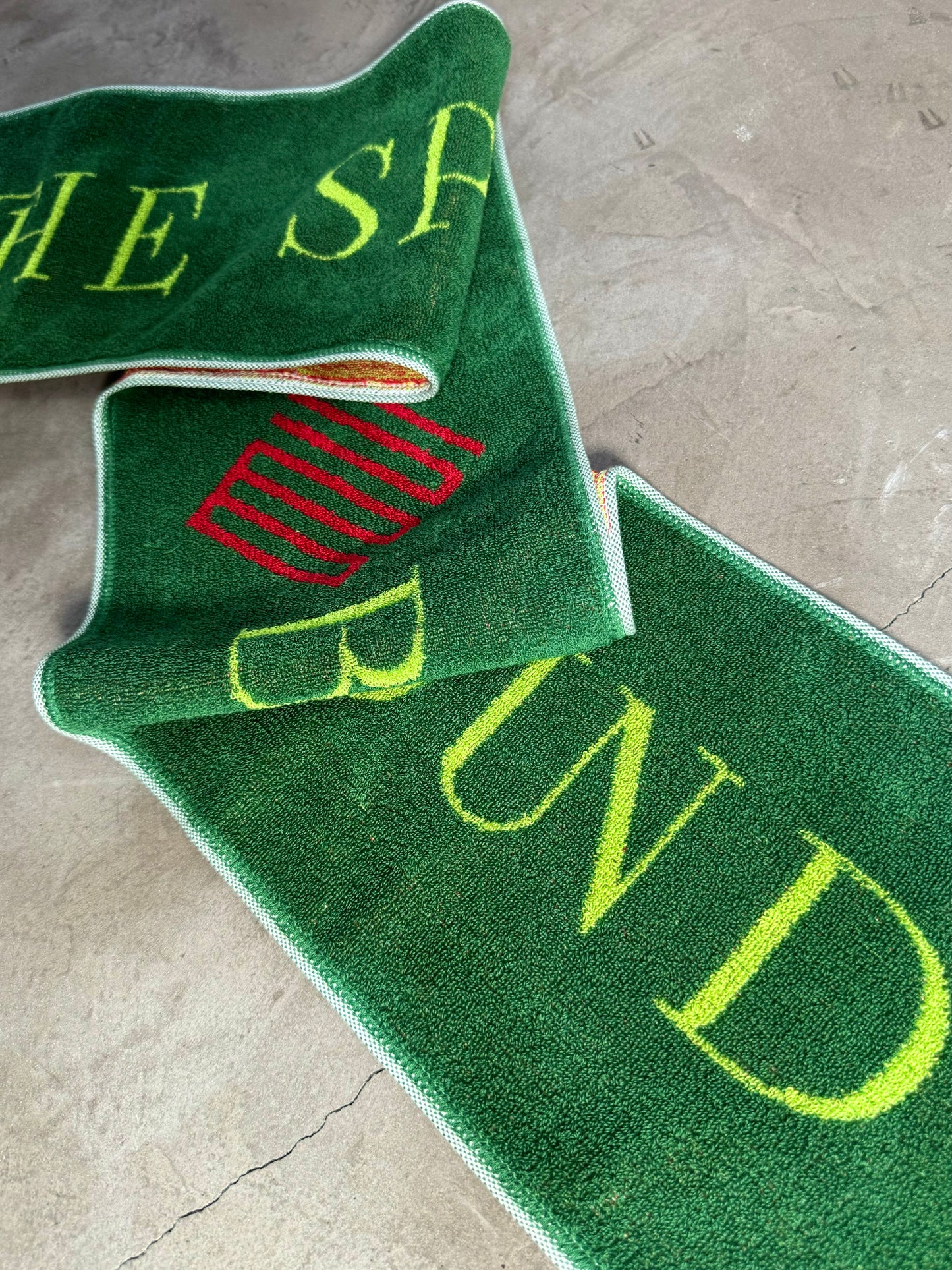 Banded Jacquard Towel GREEN