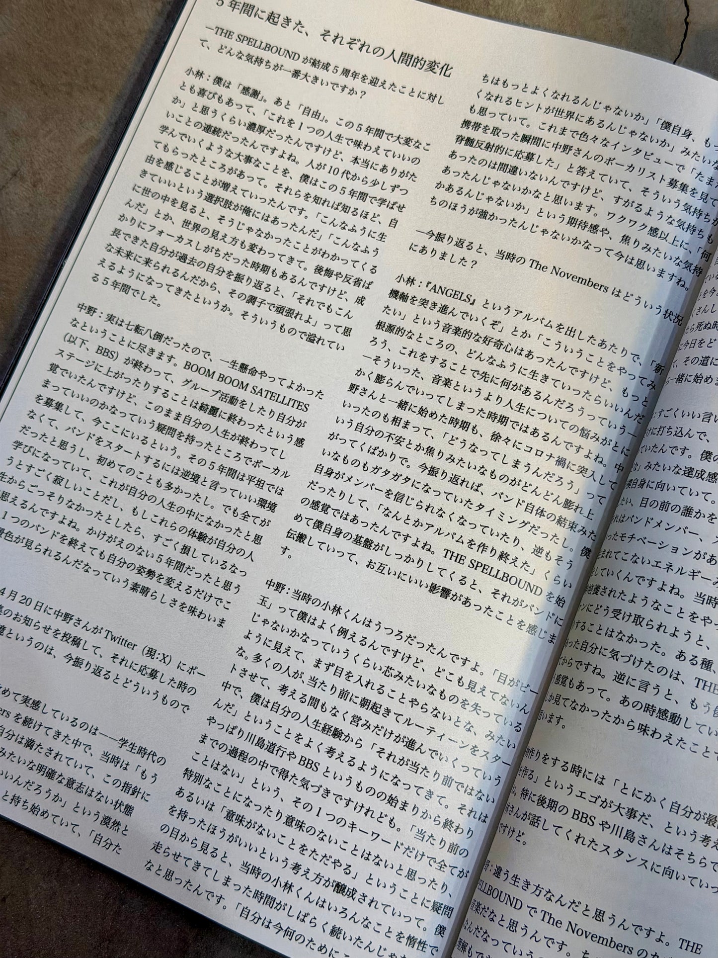 結成五周年記念写真集 “THE SPELLBOUND 2020-2025”